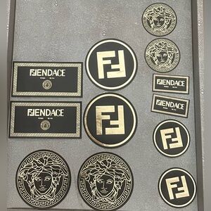 12 New fendi X Versace Stickers